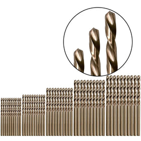 1.0-3mm Cobalt Coated Drill Bits High Speed Steel Twist Drill Bit Set Wood Metal Hole Cutter Power Tools Brocas Broca De Cobalto