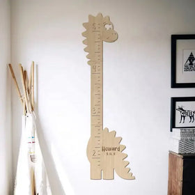 Pafu Wooden Dinosaur Kids Growth Chart Ruler