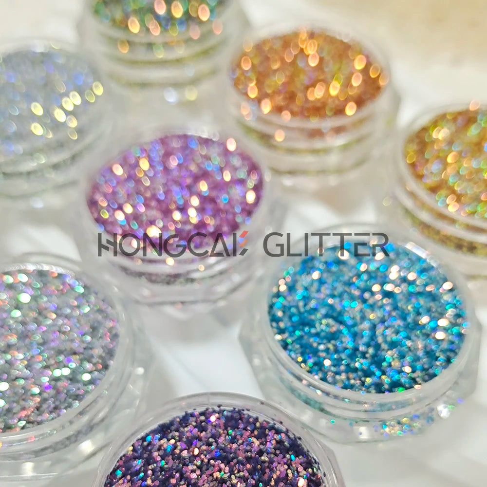 Bulk Stripe Holographic Glitter Wholesale Color Shifting Polyester Fine Glitters for Resin Crafts