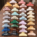 Aiji CUSTOM LOGO 3000+ COLORS 105mm Large Size OEM ODM Hair Claw Clips for Women Girls 222583