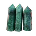 Wholesale Natural Crystal Stone Green Strawberry Point Crystal Quartz Healing Tower For Decoration