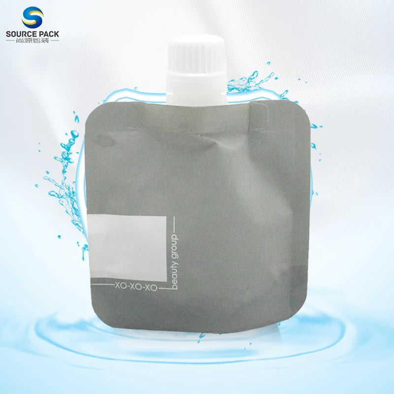 Reusable Custom Spout Stand up Pouch With Nozzle for Beverages Various Drinks With Stand Packaging Bag