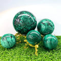 Wholesale Natural Malachite Sphere Healing Crystal Malachite Ball Sphere for Crystal Crafts