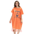 Quick Drying Microfiber Plain Hooded Towel Surf Men Women Changing Robe with Pocket Sand-Free Airplane Beach Use