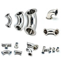 LongDing SS 304 316 Air Vacuum Pipelines Tube Fitting Control Elbow Tri Clamp Ball Valve Gases Liquids Water Pipe Fittings