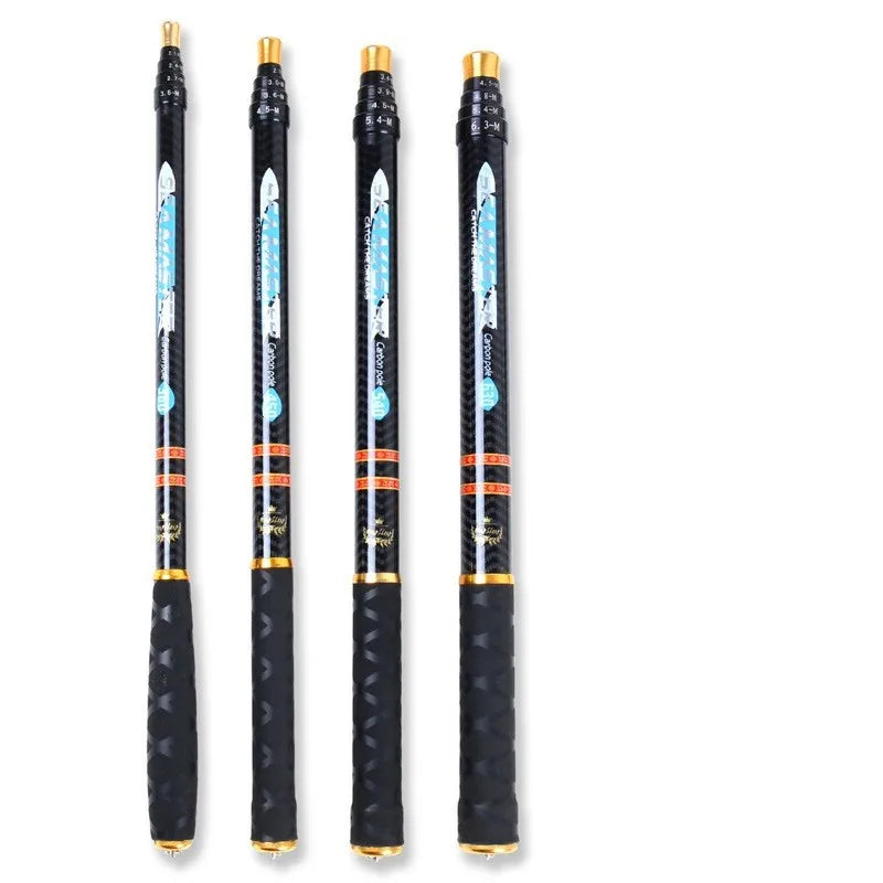 Wholesale Carbon Fiber Telescopic Ultra Lightweight Freshwater Stream Hand Fishing Rod