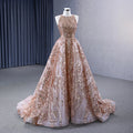 Classic O-neck Sleeveless Elegant Sequins Evening Gowns Dress Jancember RSM222176