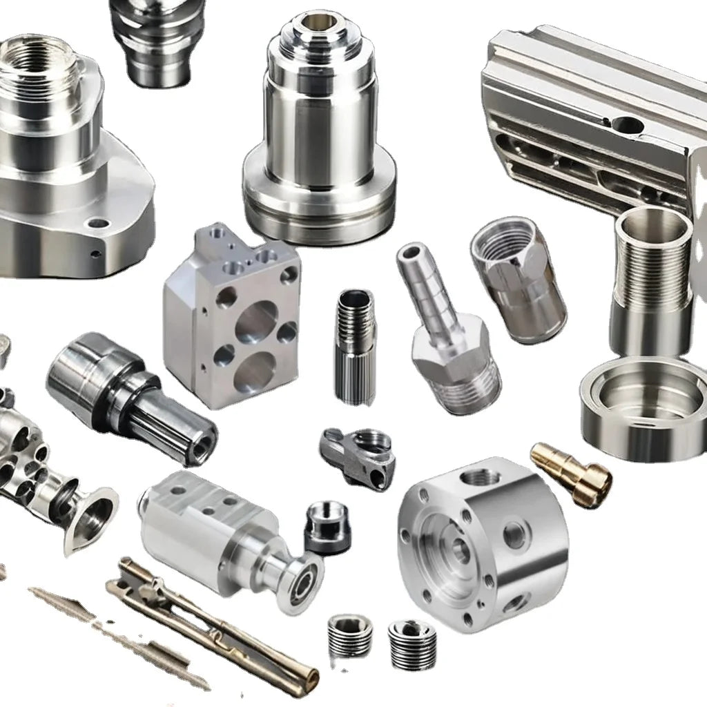 CNC-Machined Aluminum Parts Swiss-Type Lathe Flange Shaft Milling Custom Auto Turning Parts