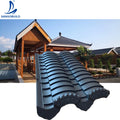 Building Materials for House Construction Lightweight Plastic Japanese Style Roof Tiles for Antique Temple