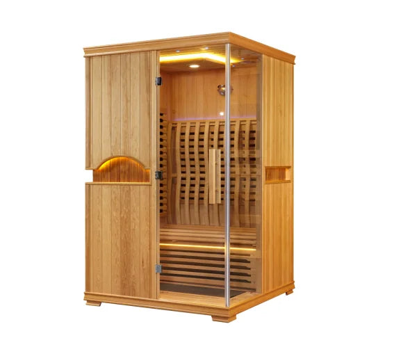 Far Infrared Sauna Rooms 2-3  Person Home Indoor Hemlock Wood Saunas