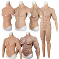 Lifelik Artificial Variety of Silicone Muscle Suit Form Male Troso False Pectoralis for Cosplay Crossdresser Masquerade Disguise