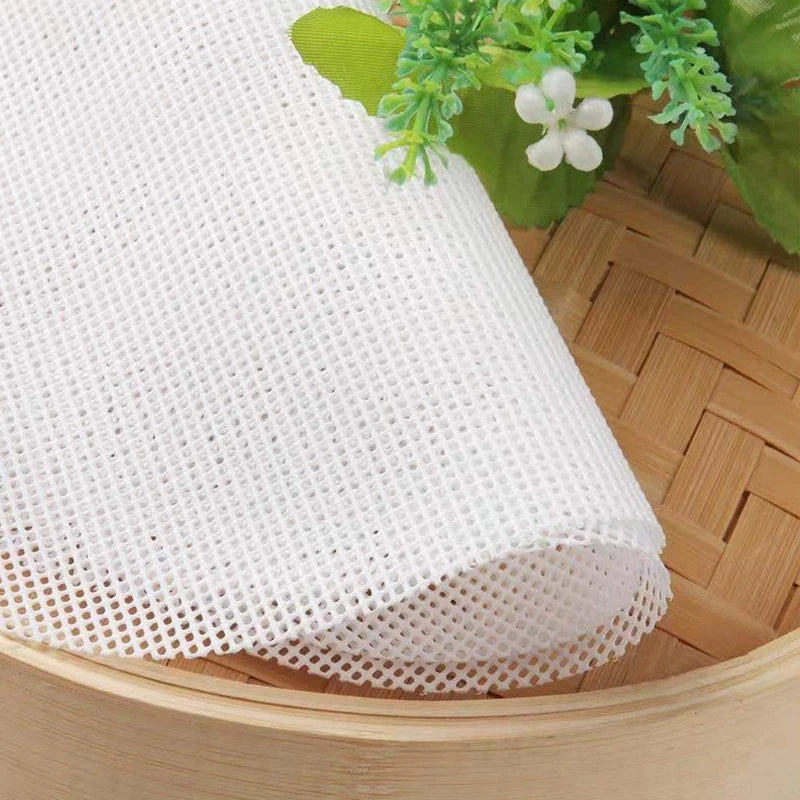 Silicone Steamer Cloth High Temperature STEAMED BUN Steamed Bun Cage Cloth Round Household Non-stick Double-sided Steamer Cloth