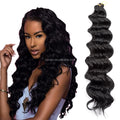 Loose Wave Crochet Hair Extension Ocean Water Wave Crochet Braiding Hair Deep Twist Braiding Hair Deep Wave Bulks 20 Inch