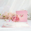 Wholesale 3d Display Greeting Cards Pop up Lily Flowers Vase Cards