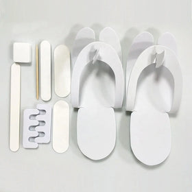 Factory Wholesale Disposable Nail Care Foot File Hotel Salon Foot Care Pedicure Kits with Slipper