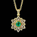 Elevate Your Style Everyday Wear Luxury Flower Shaped 925 Silver Pendant for Women