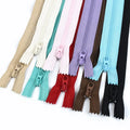 Deepeel A4-12 3# 20cm Length Nylon Zipper Sustainable Resin Close-End Coil Zipper for Home Textile DIY Handmade Sewing