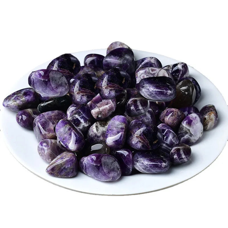 Wholesale Natural Polished Amethyst Crystals Healing Stones Crystal Tumbled Stone