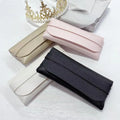 2023 New Fashion White Eyewear Bag Black Glasses Box Pouch Custom Private Logo Pu Leather Soft Sunglasses Case
