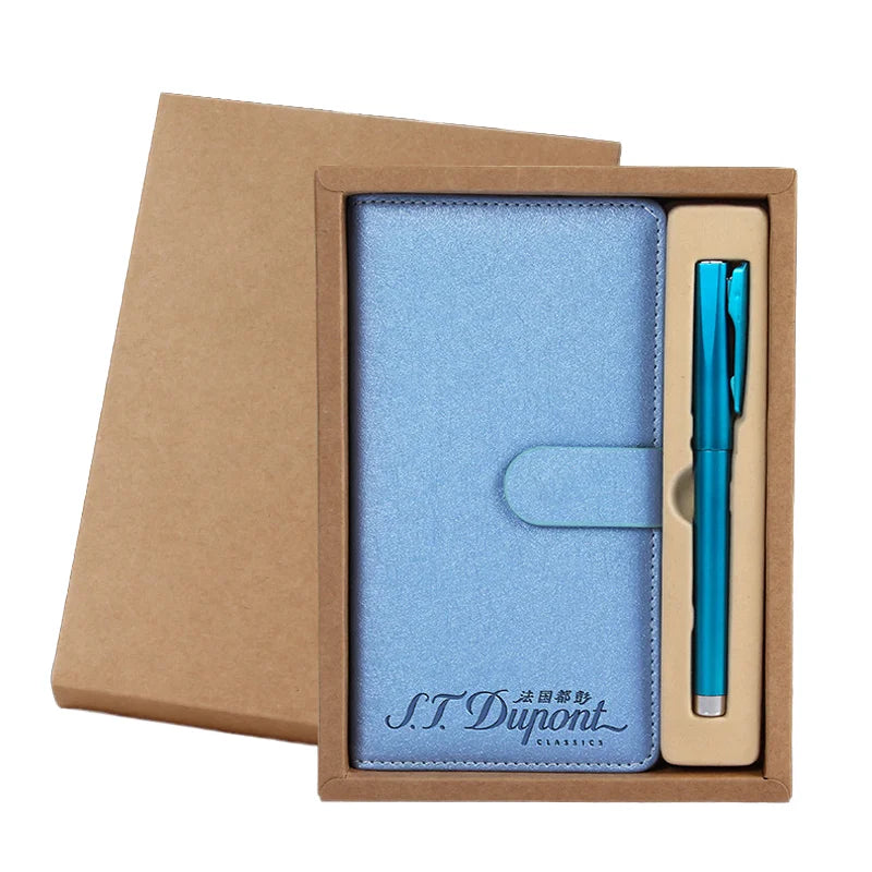 Custom Gifts Cheap Business Notebook  Popular Custom Logo Notebook Diary Pen Gift Set Business Corporate Gifts for New Year