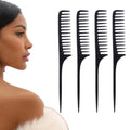 Wholesale Customized Hair Comb Long Tail Plastic Hairdressing Bone Plastic Rat Tail Comb Hairdressing Tools