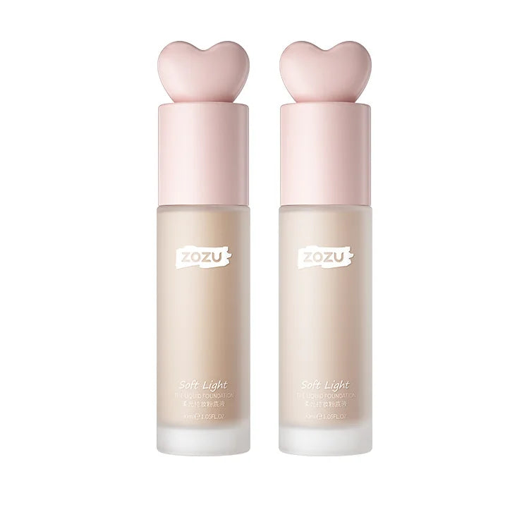 30ML Wholesale Private Label ZOZU Long Lasting Sweatproof Waterproof Makeup Face Foundation Liquid