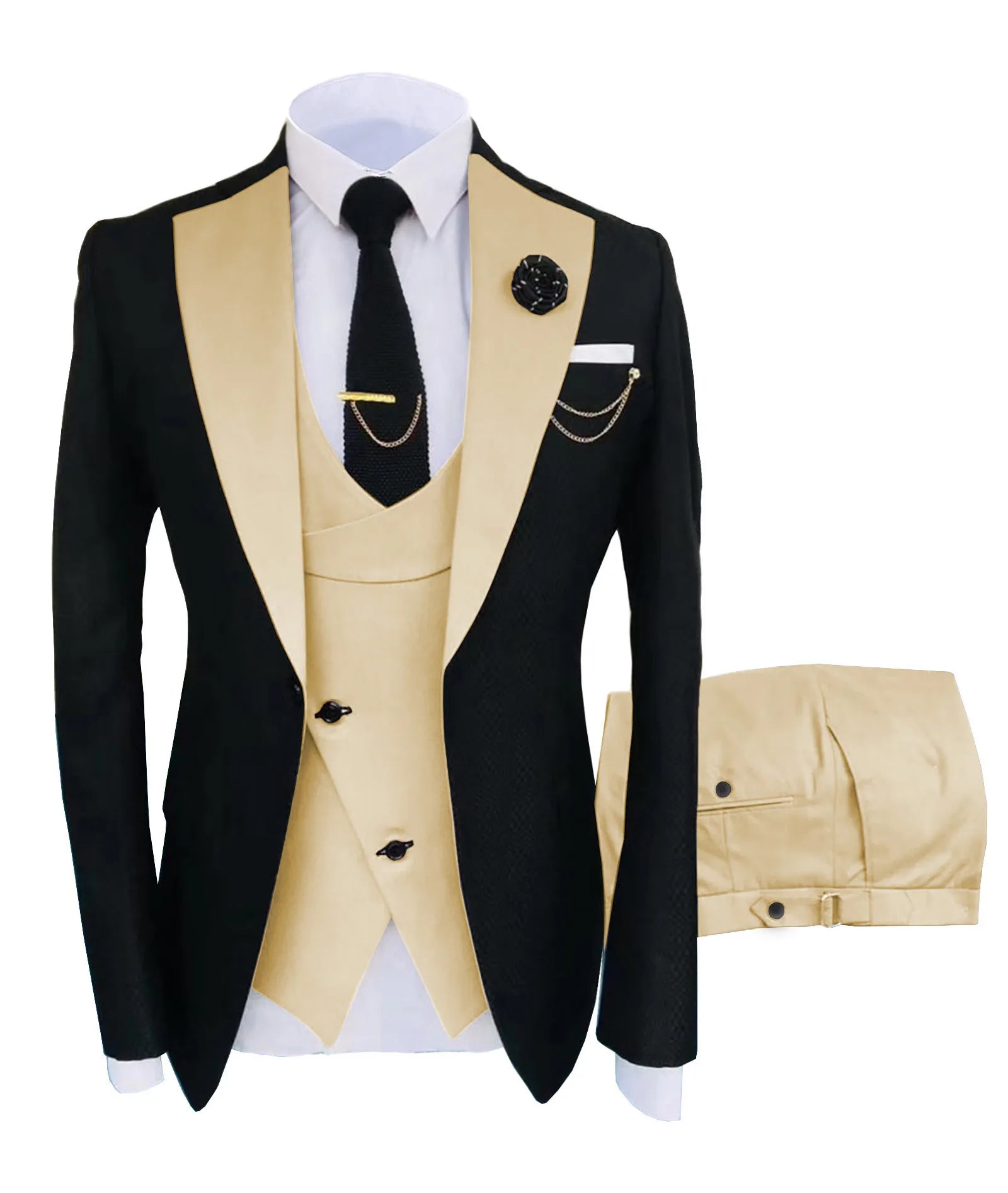 S0182F 2026 Men's Suit Formal Groom Best Man Wedding Fashion Wedding Business Men Suit