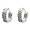 Fashion Pave Zircon Hoop Earrings for Women Designer Custom 925 Sterling Silver Clasp Earring Fine Jewelry Wholesale
