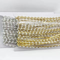 SINRONG Water Diamond Flower Pearl Wedding Waist Chain Metal Decorative Clothing Accessory With Flatback Style Motif Rhinestones