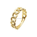 14K Gold Jewelry Fine Jewelry Solid Yellow Gold Finger Cross Rings Wholesale for Women