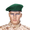 YUEMAI Customize Comfortable 100% Wool Red Green Blue Men's Tactical Beret