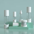 Recyclable Scrub Makeup Remover Cream Bottle Plastic Bottle Refillable Airless Pump Bottle with Pump 30ml 50ml 70ml 100ml Set