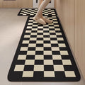 Modern Anti-Fatigue 2-Piece Kitchen Rug Set Handmade Silicone Waterproof Non-Slip Floor Mats with Novelty Pattern Washable