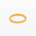 Fenny 18K Gold Plated Wholesale High End No Fade Simple Dainty Dot Gear Stainless Steel Finger Ring Trend for Women