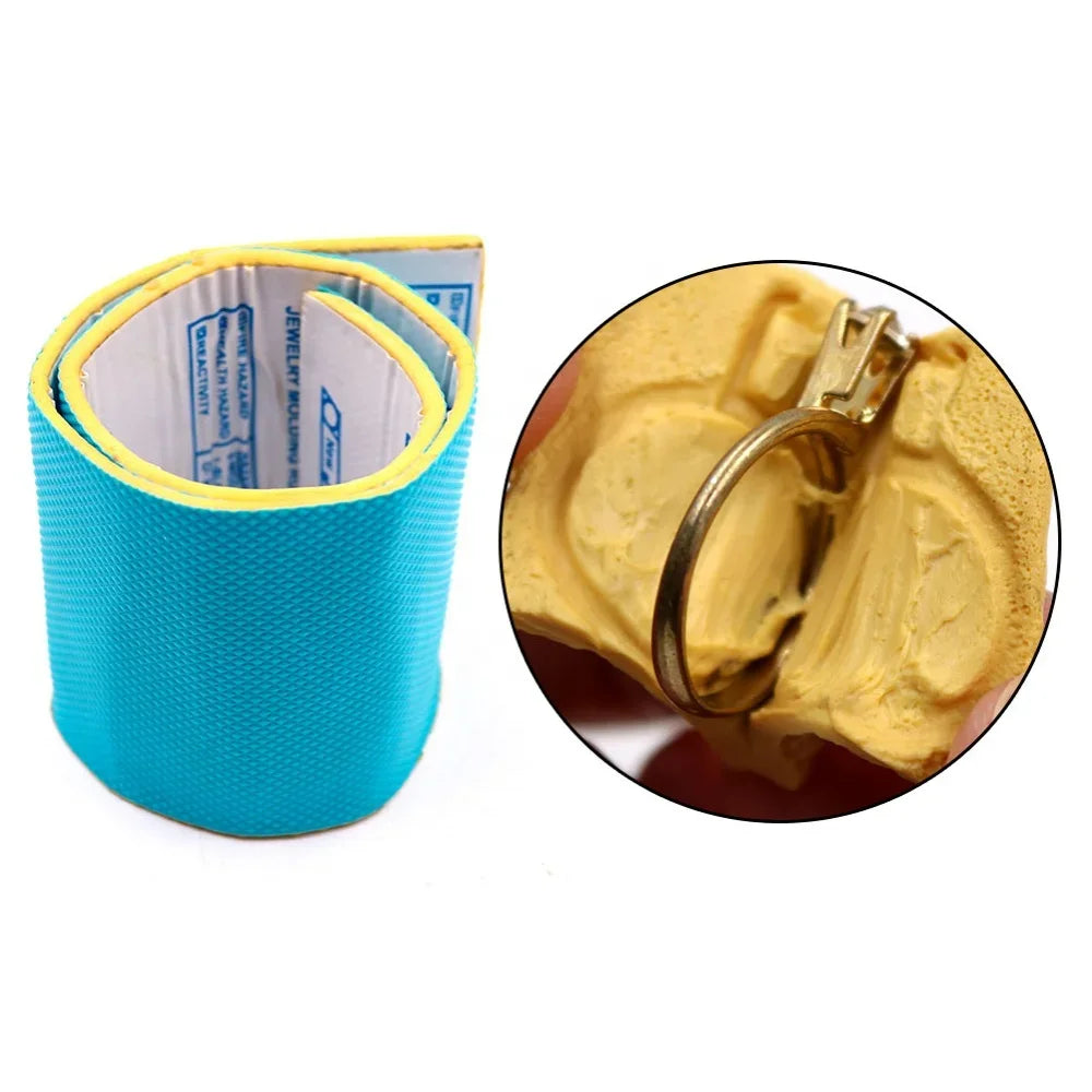High Toughness Resin Silicone Rubber Jewelry Stamped Inverted Mold Wax Molded Rubber Strips Jewelry Molding Rubber