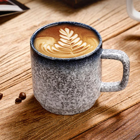 Ecocoffee Japan-style Ceramic Coffee Mugs 10 oz Tea Coffee Cups with Latte EspressoCappuccinoHot ChocolateMilk Mugs Set