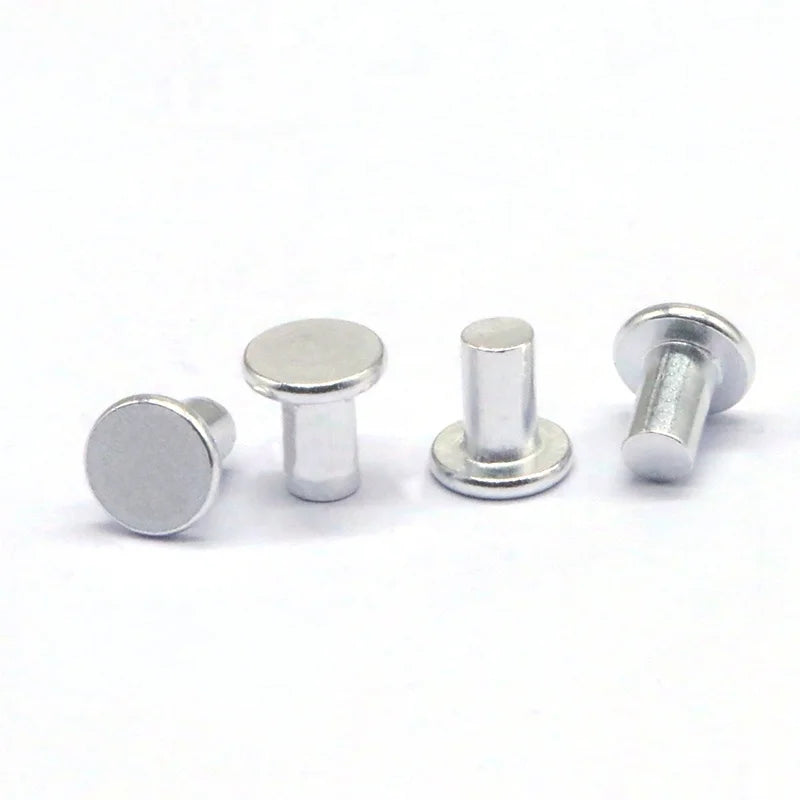 OEM ODM Customized 4*2*3.5 MM Aluminum Flat Head Solid Rivets Manufacturer Supply at Manufacturer Price