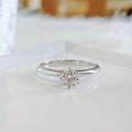 HQ GEMS 1Carat GIA VS 100% Natural Original Diamond 18K White Solid Gold Engagement Diamond Ring Price