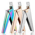 Professional Acrylic Nail Clipper Cutters for Fake Nail Tips Adjustable Stainless Nail Trimmer Manicure Tool for Salon Home