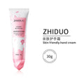 2022 OUBO Factory Price ZHIDUO  Sakura Fragrance Soft Hand Mask Cream Moisturizing and Smoothing Hand Cream