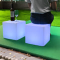Commercial Outdoor Glowing Night Club Bar Stool Furniture Wedding Party Lighting Event Table Led Cube Chair Light Modern IP65