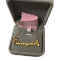 HOVANCI Custom Gold Plated Stainless Steel Necklaces Trendy Personalized Name Letter Crown Butterfly Nameplate Pendant