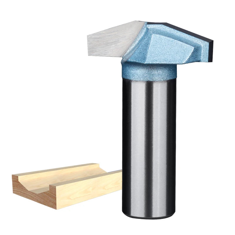 HUHAO Trimmer Cleaning Router Bits Groove 20 Degree Chamfer Carbide Woodworking for Wood Classic Plunge Bit 6845
