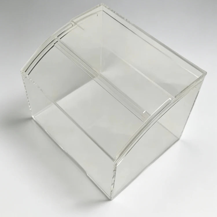 Factory Custom Clear Acrylic Polished Supermarket Food Dispenser Box Unique Modern Style