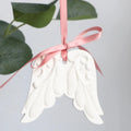 FinRu White Wing Shape Aromatherapy Scented Ceramic Fragrance Plaster Essential Oil Diffuser Hanging Wardrobe Car Air Freshener