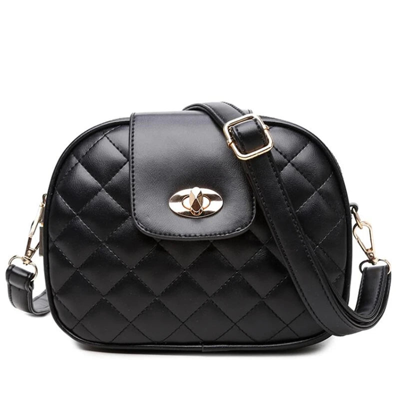 Fashion Small Triple Zip Pocket Shoulder Handbag Cell Phone Purse Crossbody Bag Women