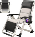 FDFIT Folding Winter Recliner with Warm Pad Camping Chair Outdoor Lounge Chairs Sun Loungers with Removable Cushion