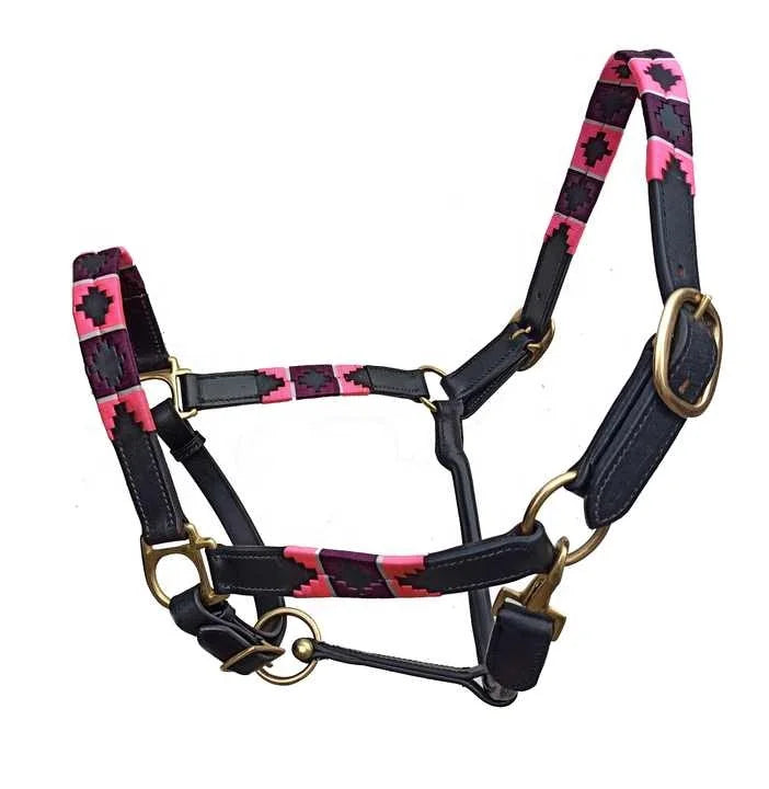 Custom Designed Leather Horse Bridle Equestrian Racing Halter