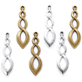 Antique Metal Drop Shape Charms Tibetan Silver Plated Bronze Pendants Earring Necklace Jewelry Making 37*11mm B136