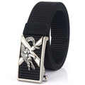 Wholesale Custom TUSHI Men's Casual Belt New Automatic Zinc Alloy Buckle Imitation Nylon Canvas Youth Versatile Model 3.4-74